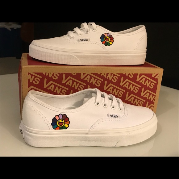vans authentic white custom